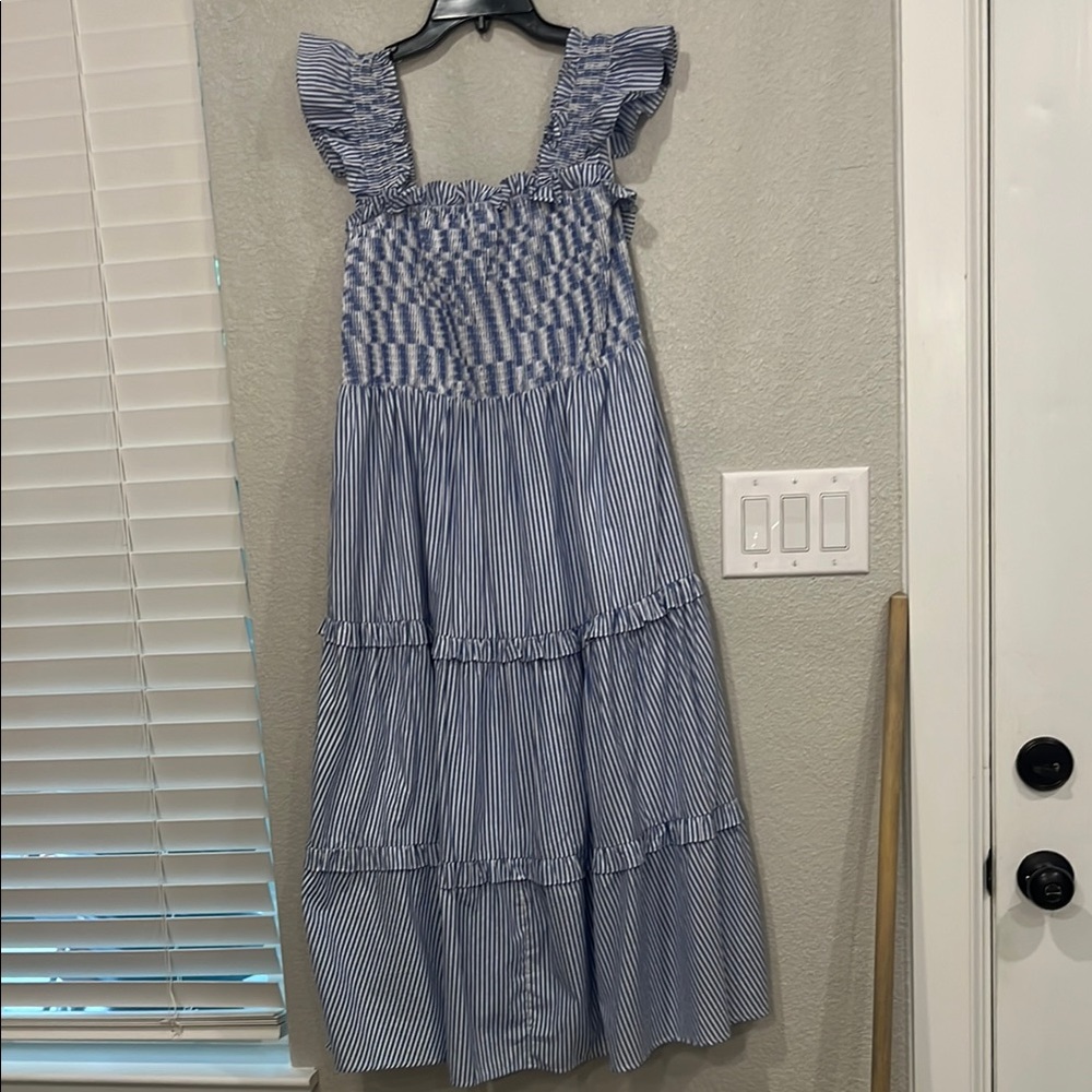 Blue Striped Dress